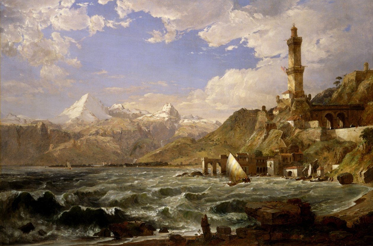 Genuas kust av Jasper Francis Cropsey