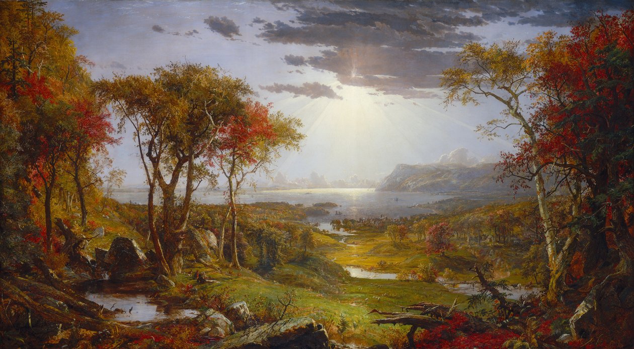 Höst - På Hudsonfloden av Jasper Francis Cropsey