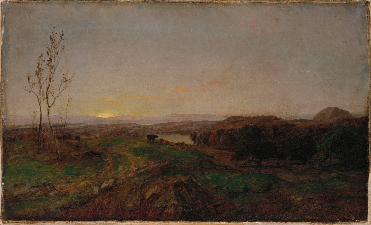 Tidig kvällslandskap av Jasper Francis Cropsey