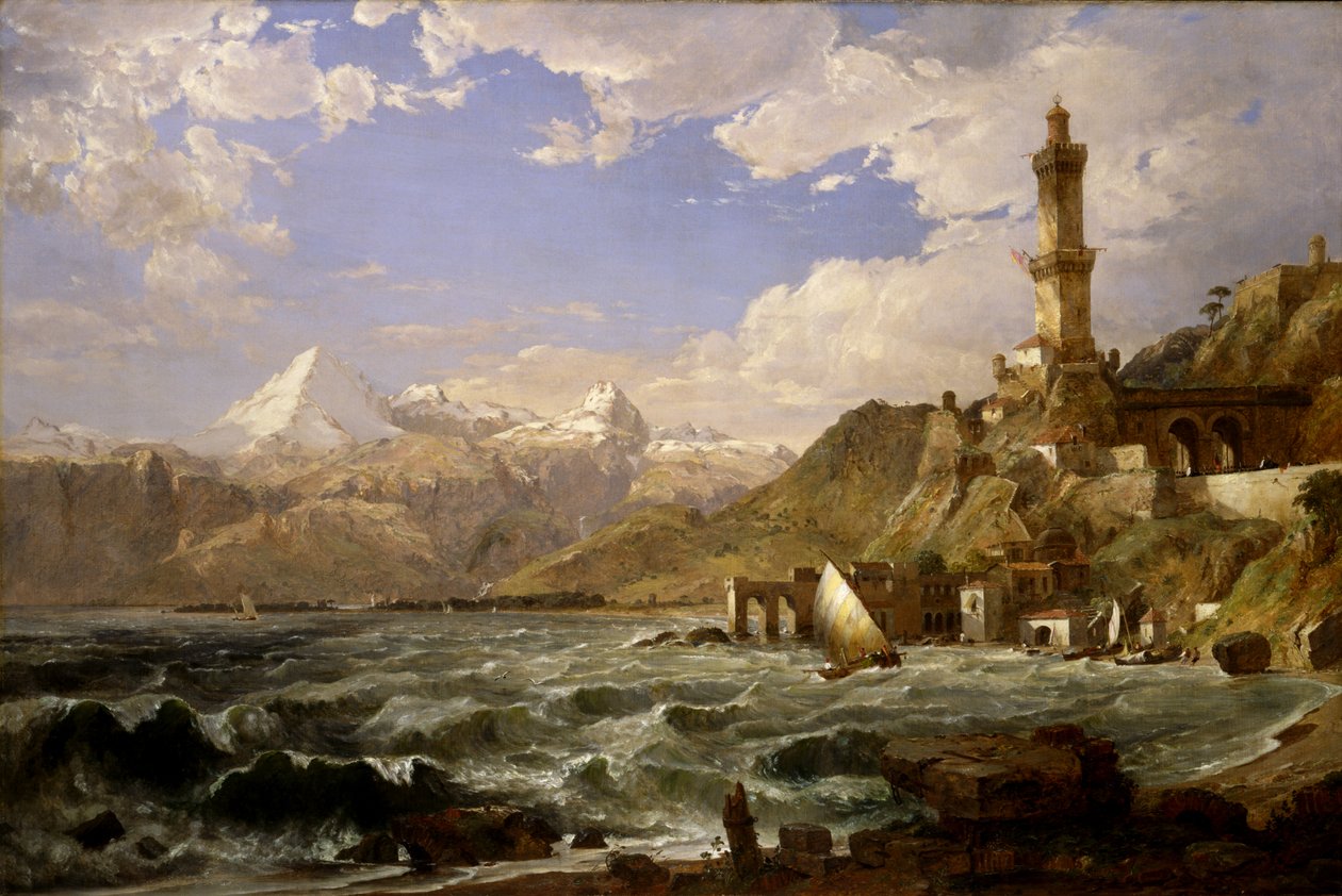 Genuas kust, 1854. av Jasper Francis Cropsey