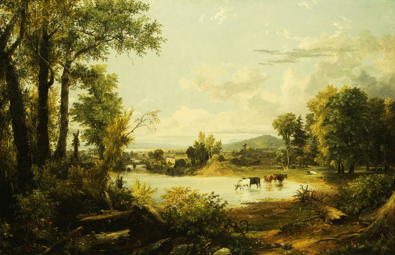 Den tysta dalen, 1856 av Jasper Francis Cropsey