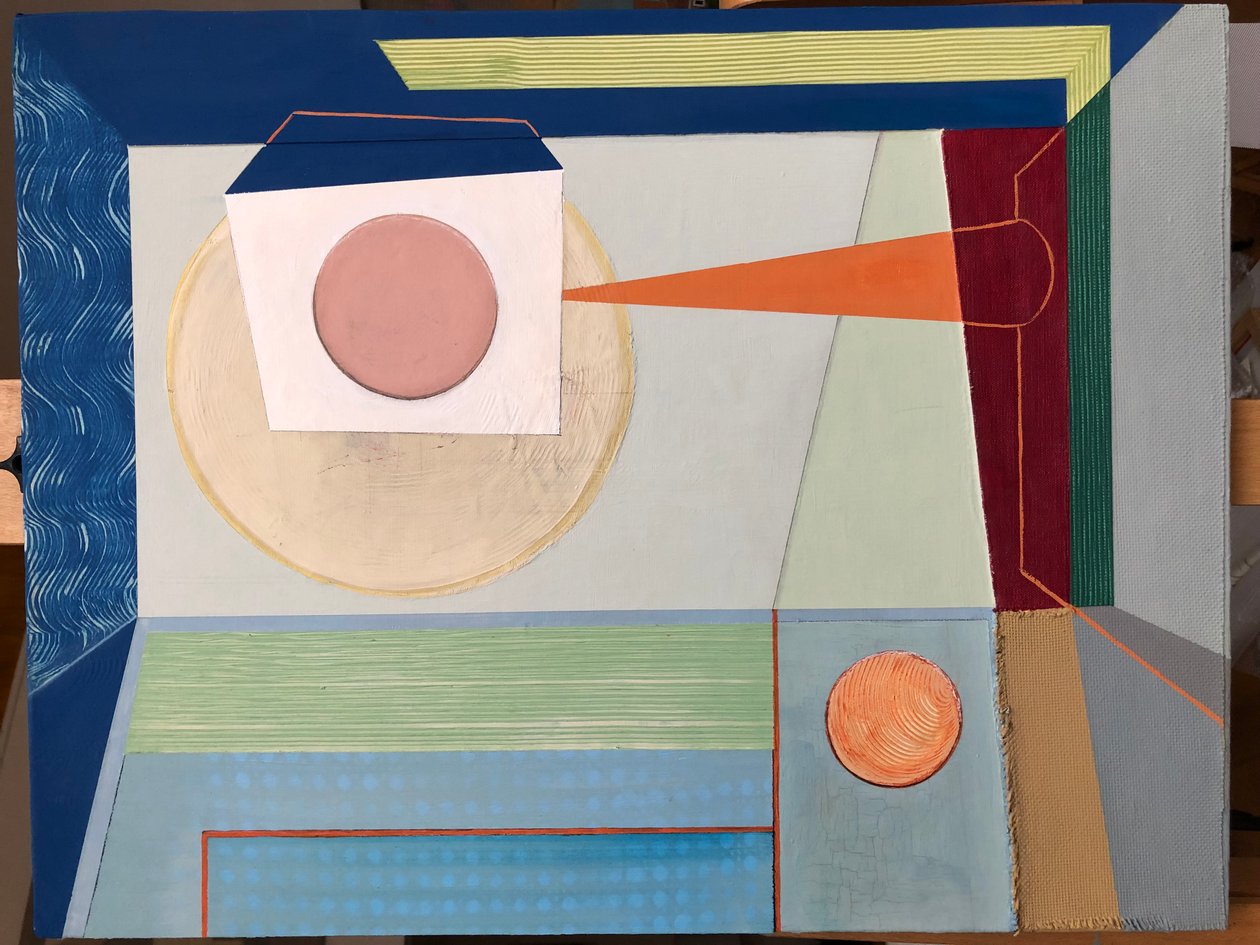 Abstrakt Paris 18 (målning) av Jasper Galloway