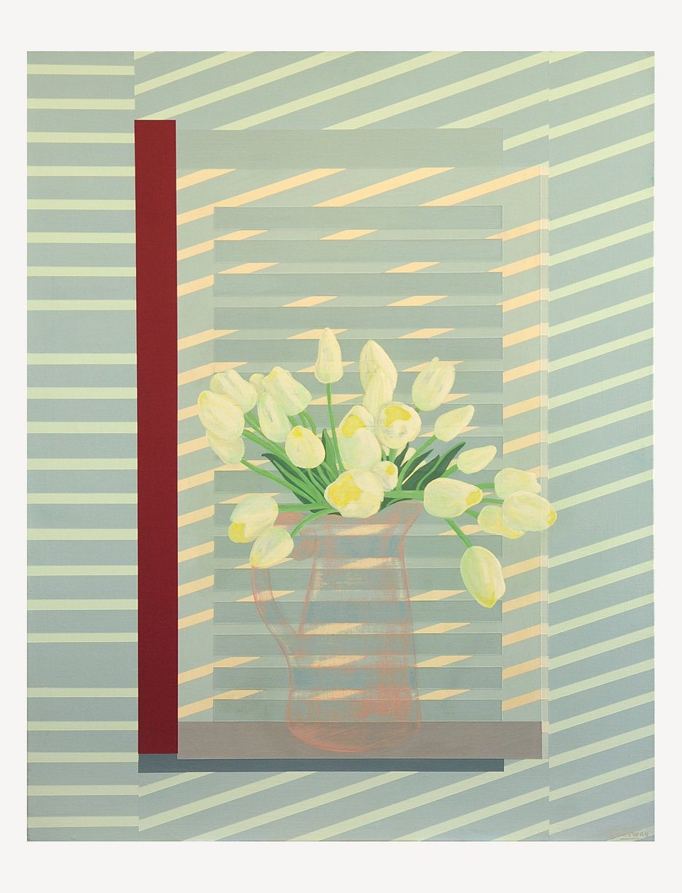 Blommor mot fönsterluckan av Jasper Galloway