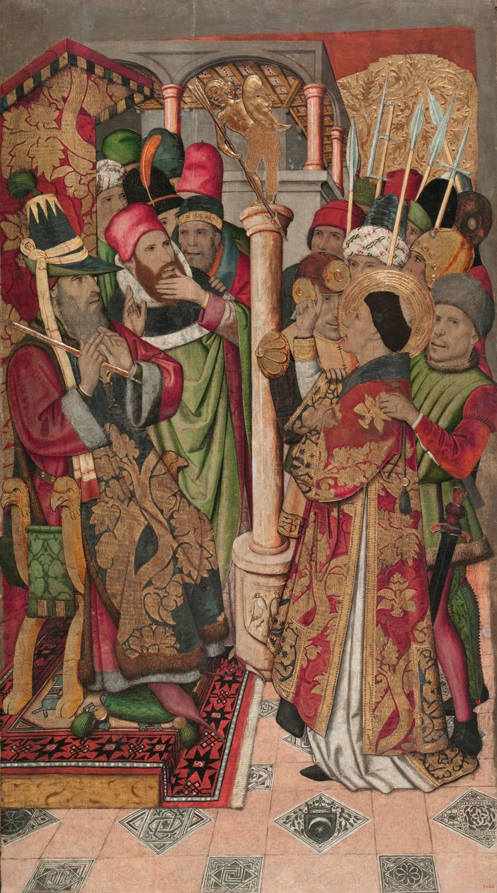 Saint Vincent före Dacian av Jaume Huguet