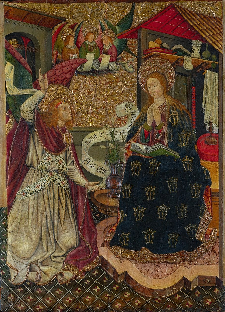 Bebådelsen, c. 1457. av Jaume Ferrer