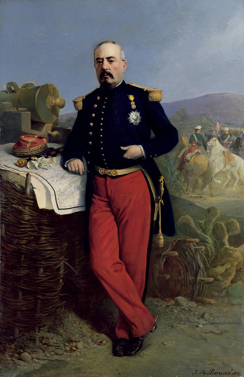 Achille Bazaine (1811-88) 1867 swed av Jean Adolphe Beauce