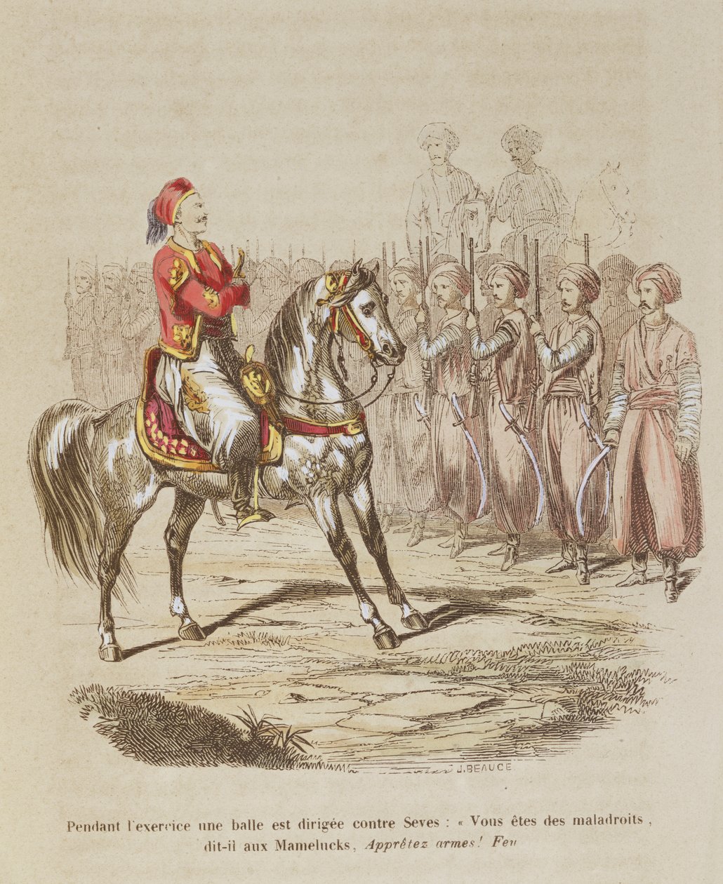 Joseph Seve (1788-1860) känd som Soliman Pacha och hans Mamelukes, från 