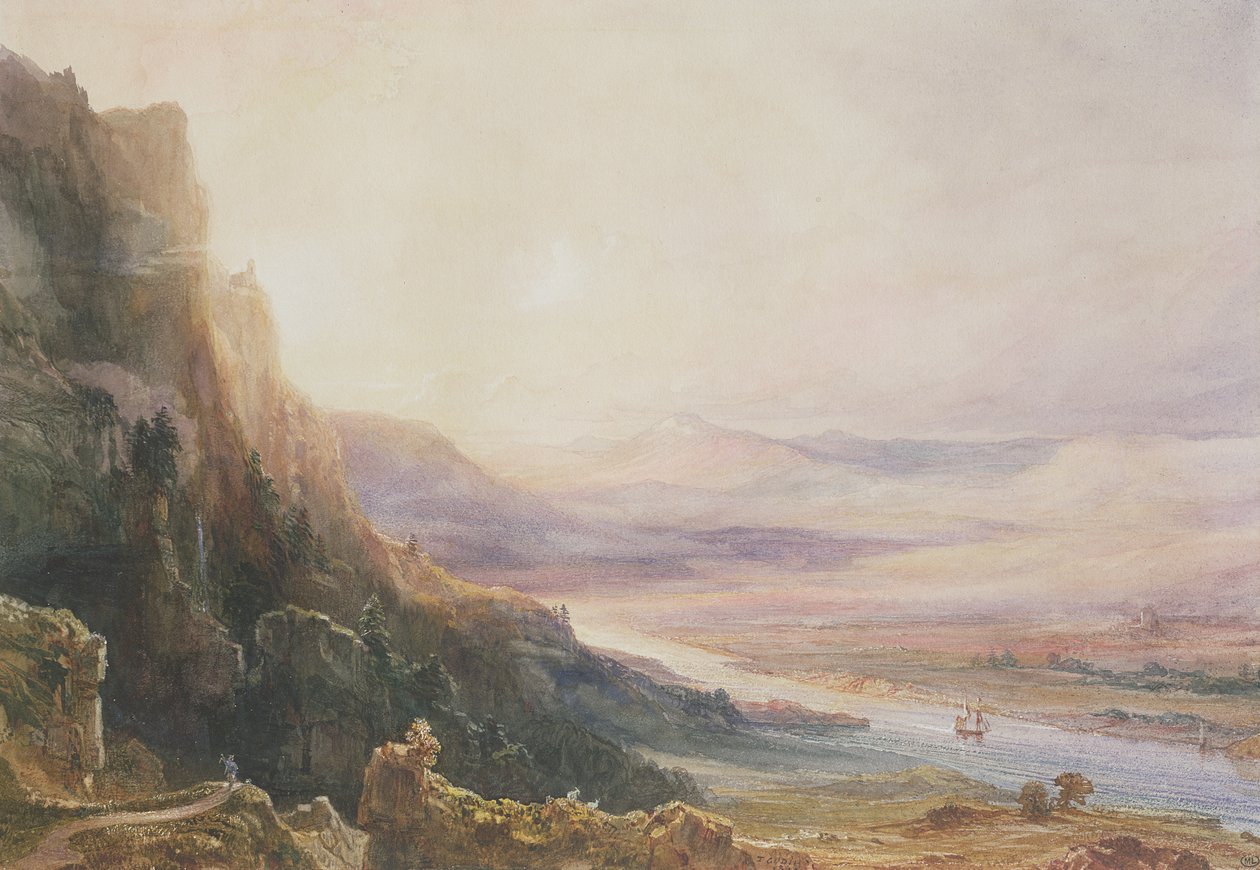 Perth Landscape, 1850 av Jean Antoine Theodore Gudin