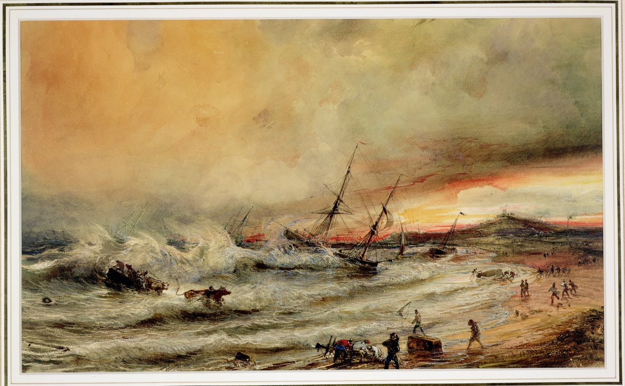 Skeppsbrottet, 1832 av Jean Antoine Theodore Gudin