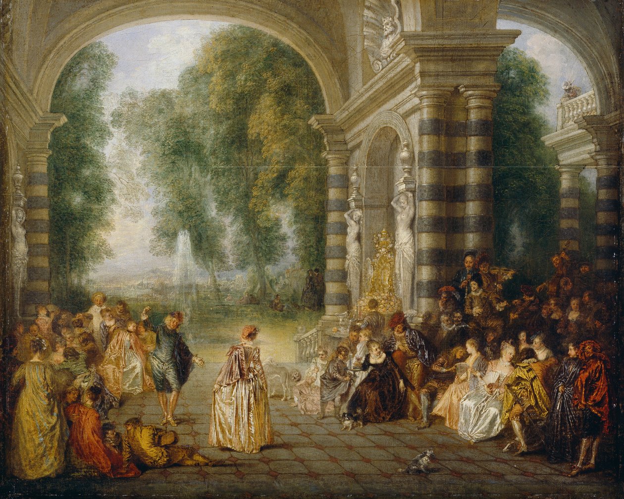 Ballens nöjen av Jean Antoine Watteau
