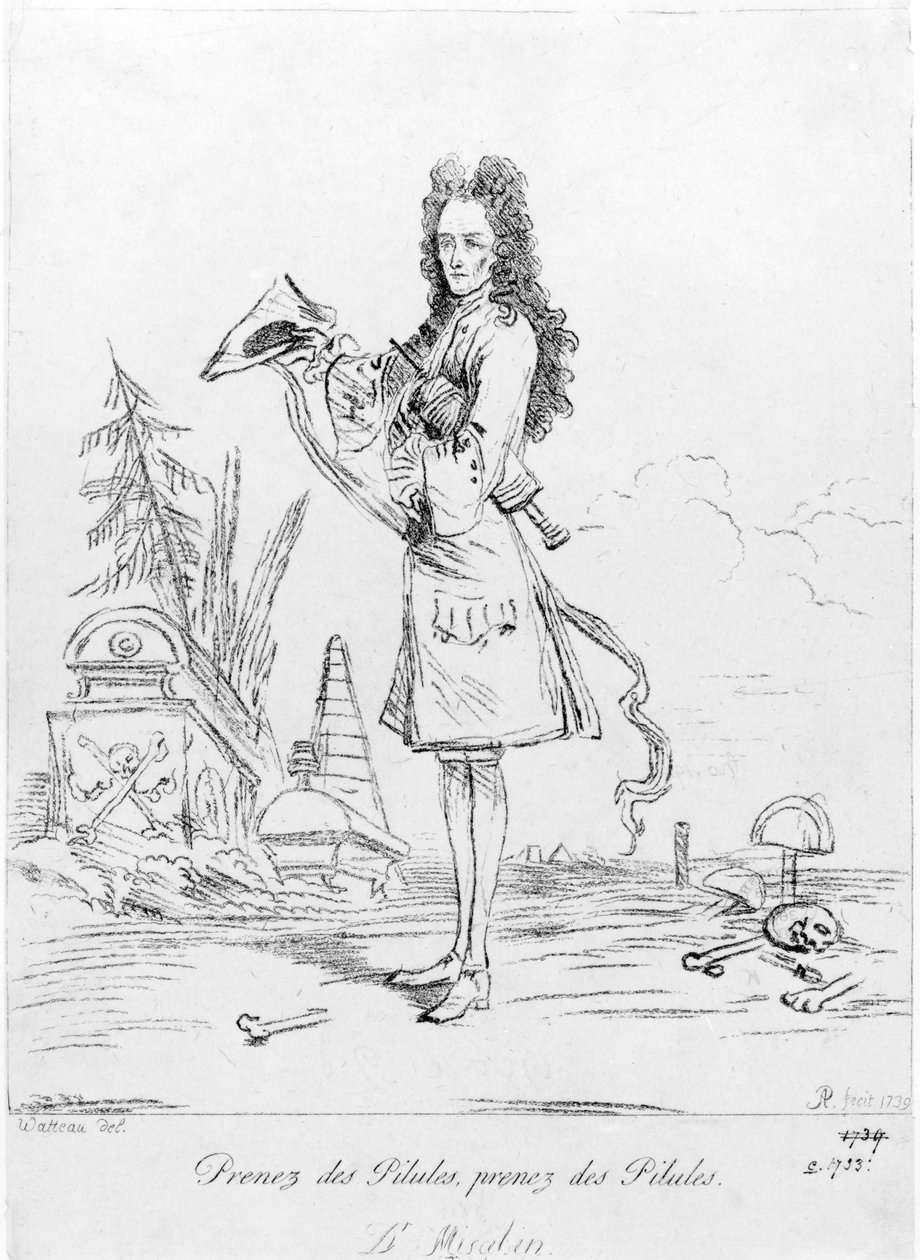 Ta piller, ta piller - Dr Misabin, 1739 av Jean Antoine Watteau