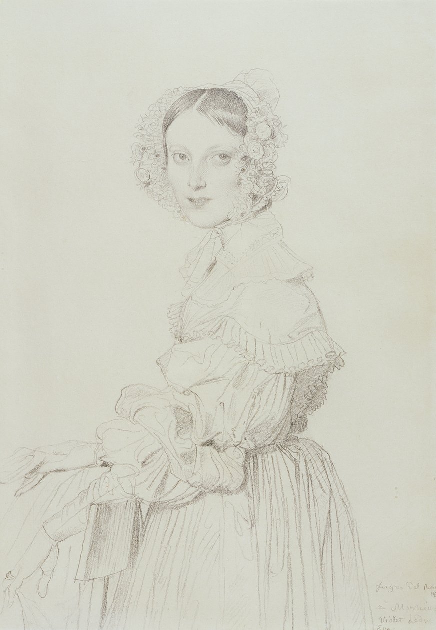Elisabeth Tempier (krita på papper) av Jean Auguste Dominique Ingres