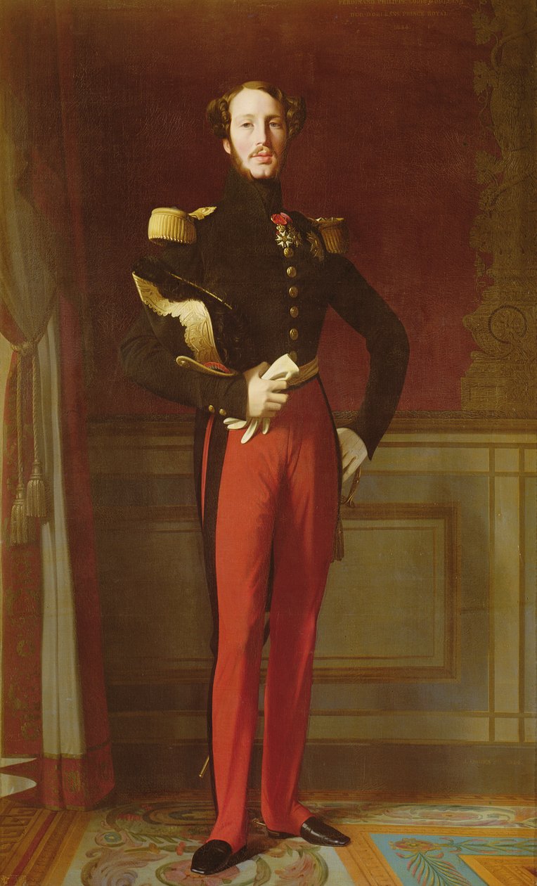Ferdinand-Philippe (1810-42) hertig av Orléans i Tuilerierna, 1844 av Jean Auguste Dominique Ingres