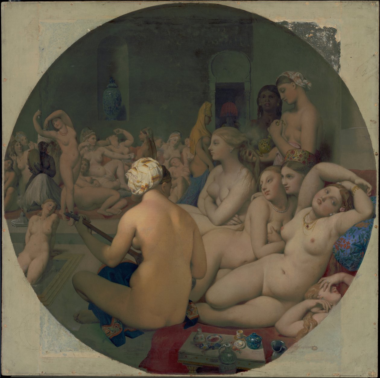 Le Bain Turc av Jean Auguste Dominique Ingres