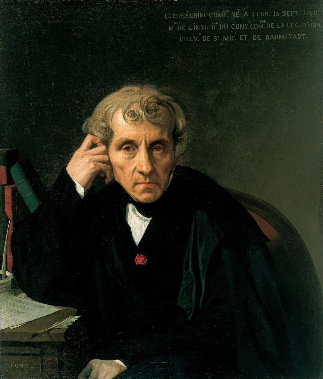 Luigi Cherubini av Jean Auguste Dominique Ingres