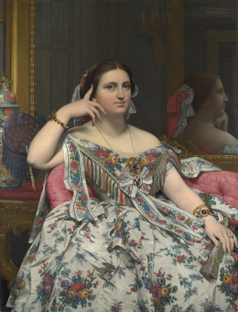 Madame Moitessier, 1856 av Jean Auguste Dominique Ingres