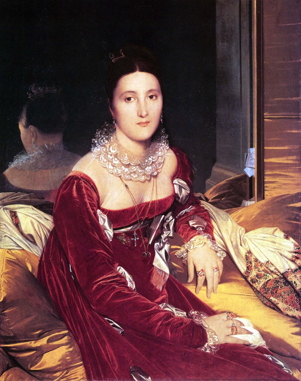 Portrait of Madame de Senonnes av Jean Auguste Dominique Ingres