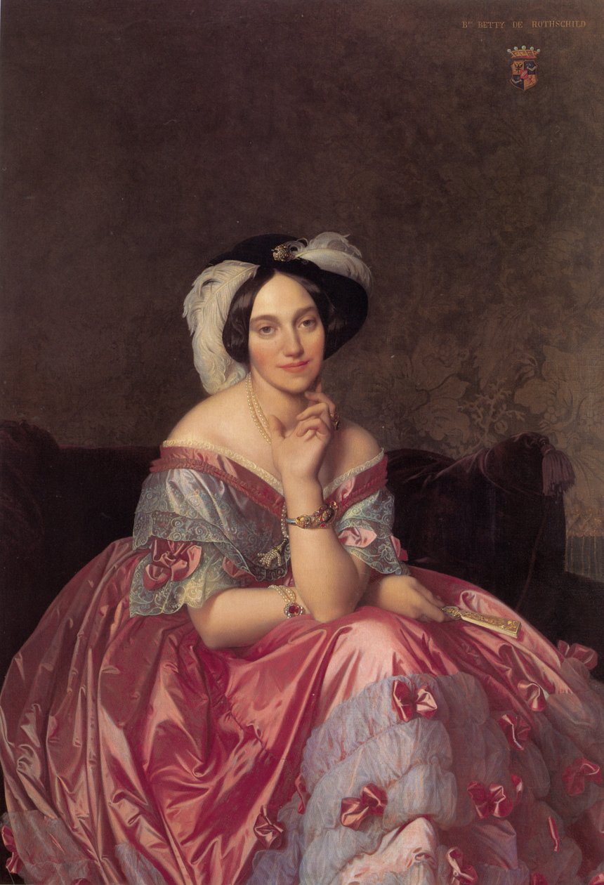 Portrait of the Baronness James de Rothschild av Jean Auguste Dominique Ingres