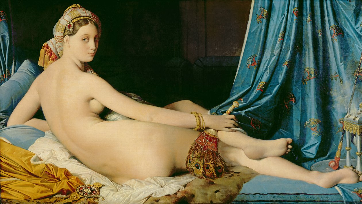 Grande Odalisque av Jean Auguste Dominique Ingres