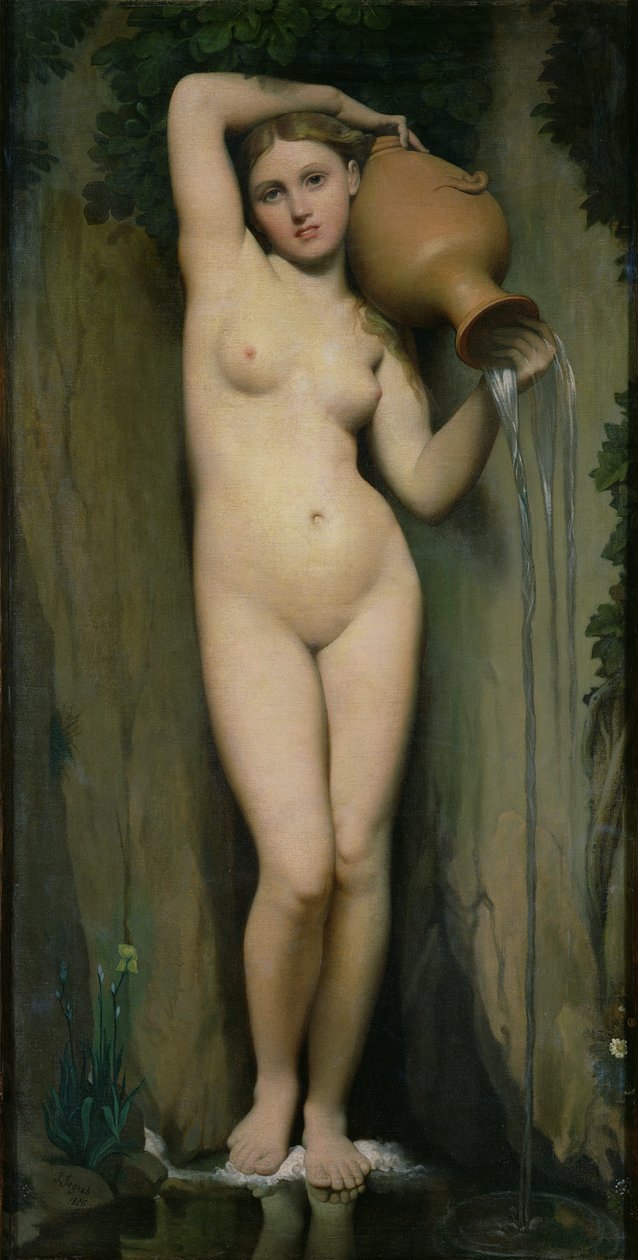 Kilden, 1856 swed av Jean Auguste Dominique Ingres
