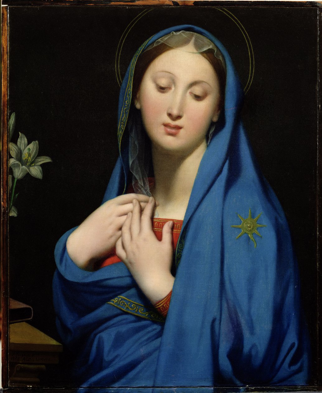 Jungfrun vid antagandet, 1858 av Jean Auguste Dominique Ingres