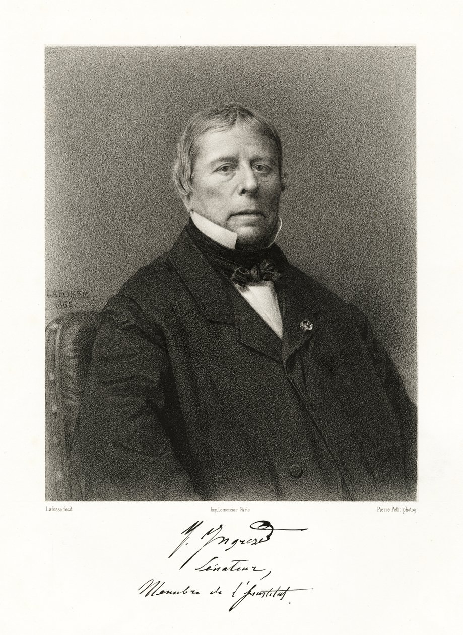 Jean Auguste Dominique Ingres av Jean Baptiste Adolphe Lafosse