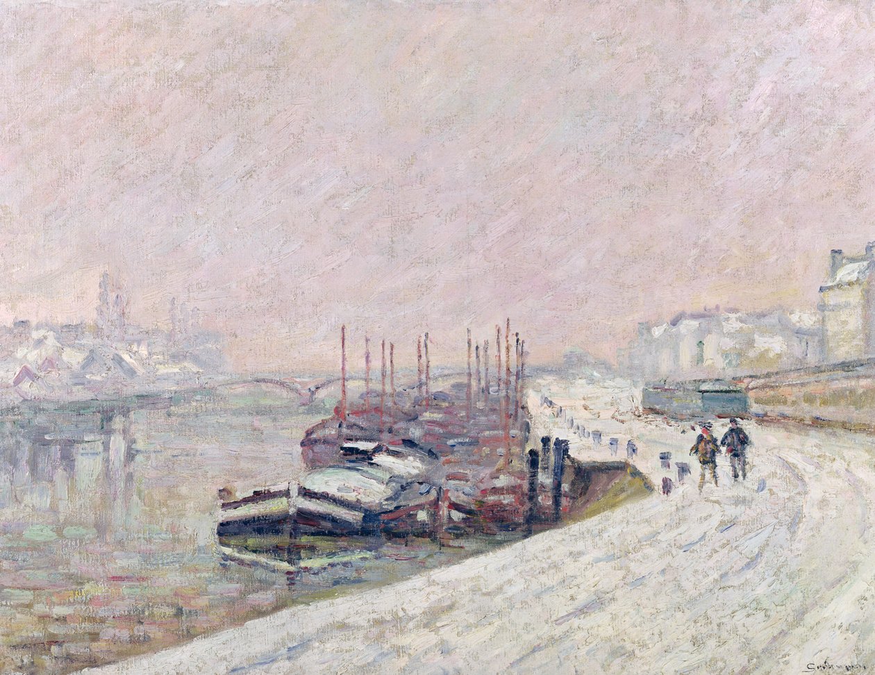 Snö i Rouen av Jean Baptiste Armand Guillaumin
