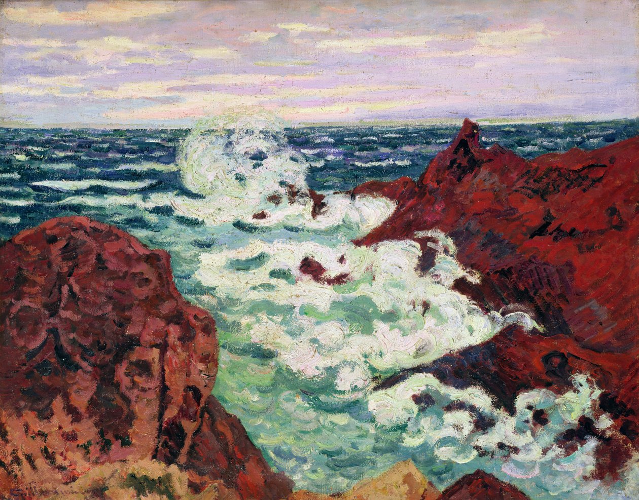 Stormen i Agay, 1895 av Jean Baptiste Armand Guillaumin