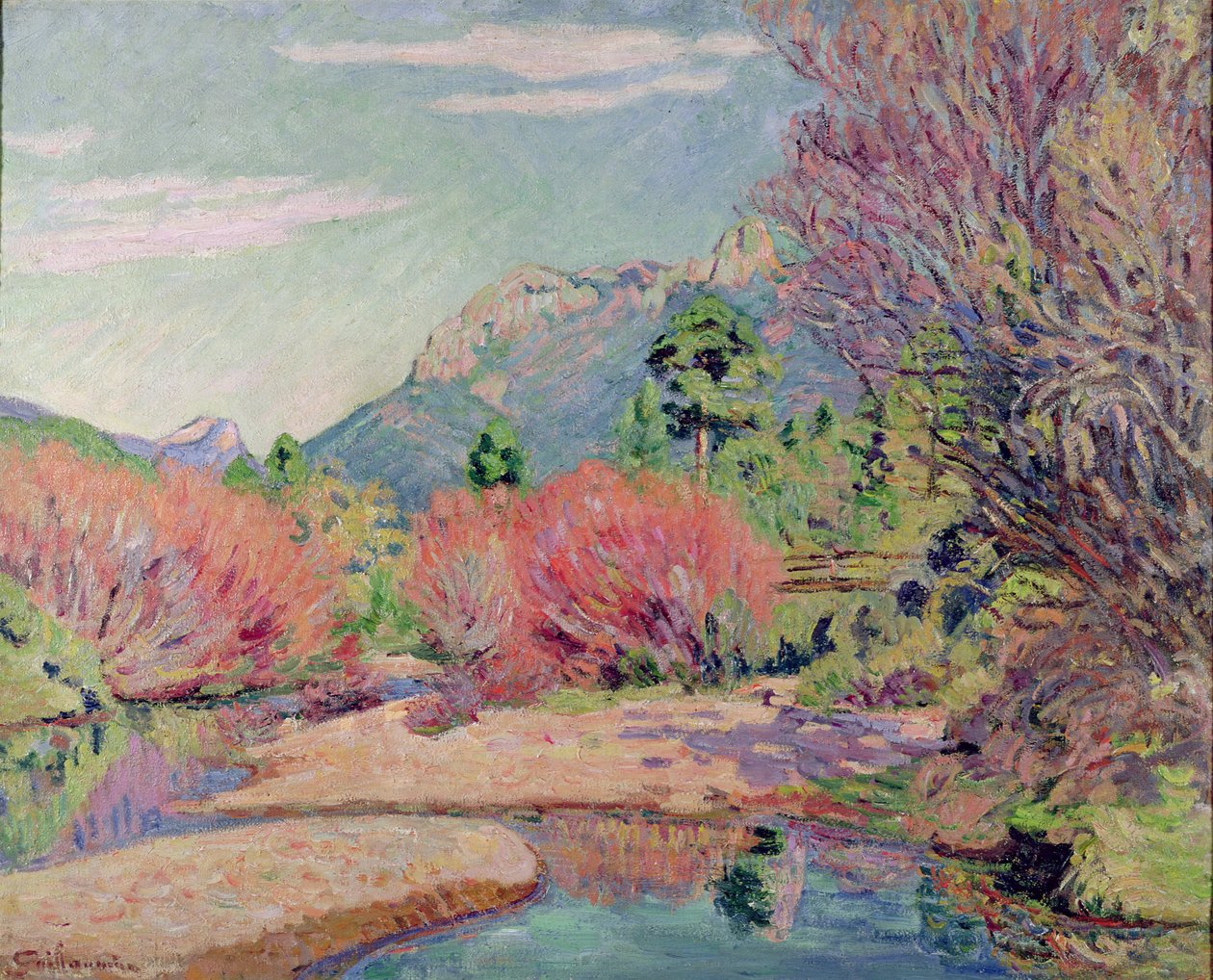 The Banks of the Sedelle i Crozant av Jean Baptiste Armand Guillaumin