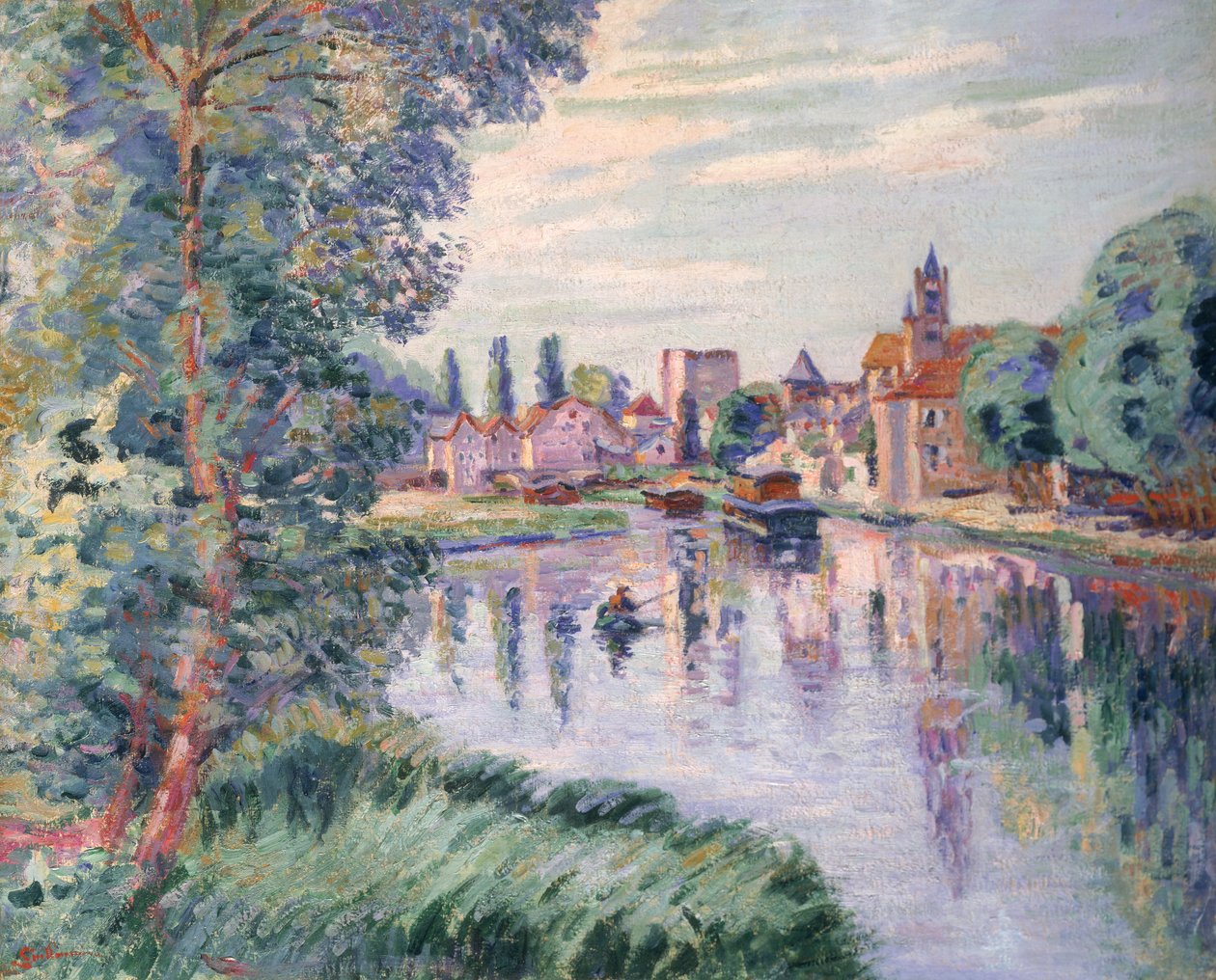 Den gamla Samois, ca 1900 av Jean Baptiste Armand Guillaumin
