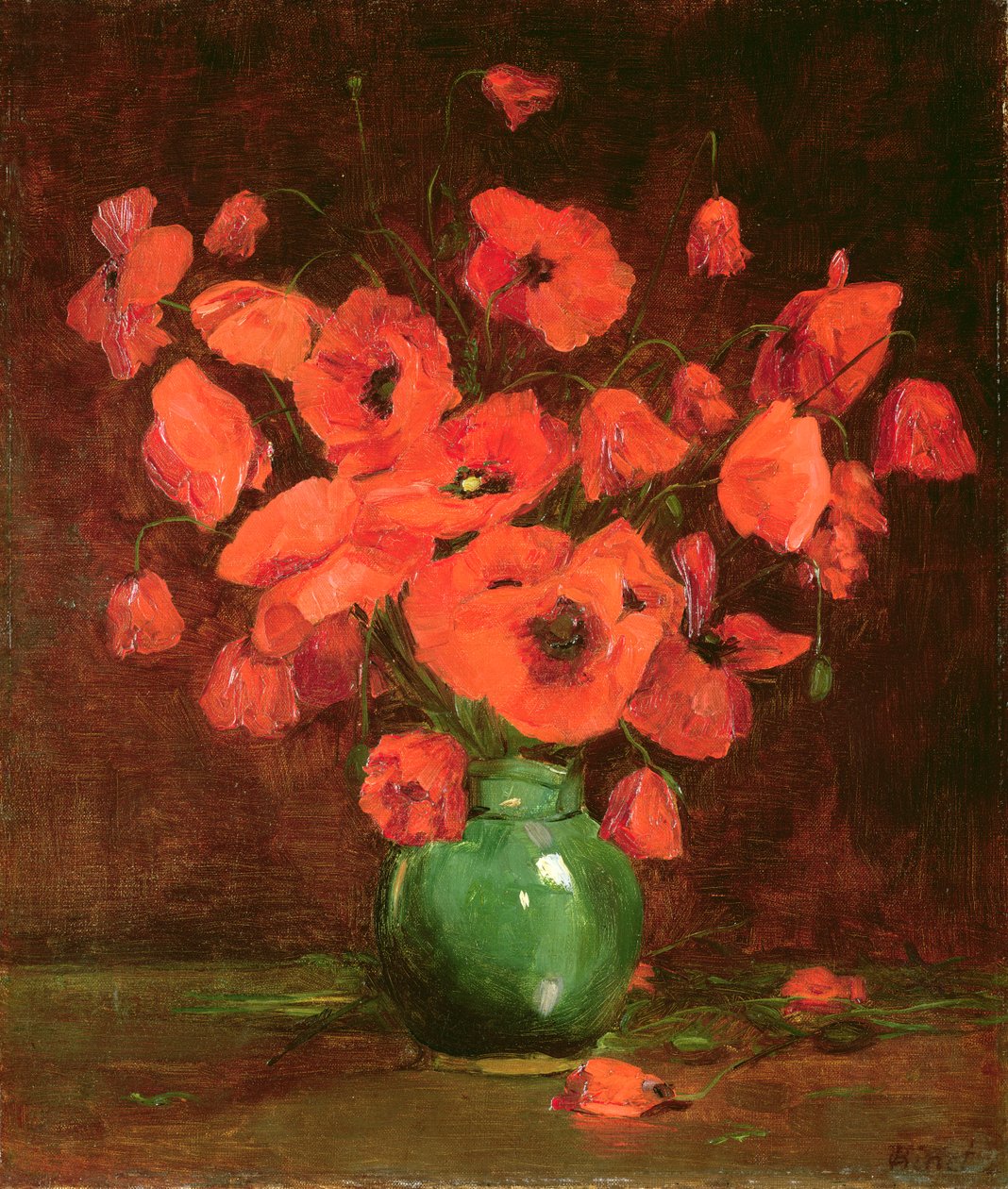 Vas med blommor av Jean Baptiste Barthelemy Binet