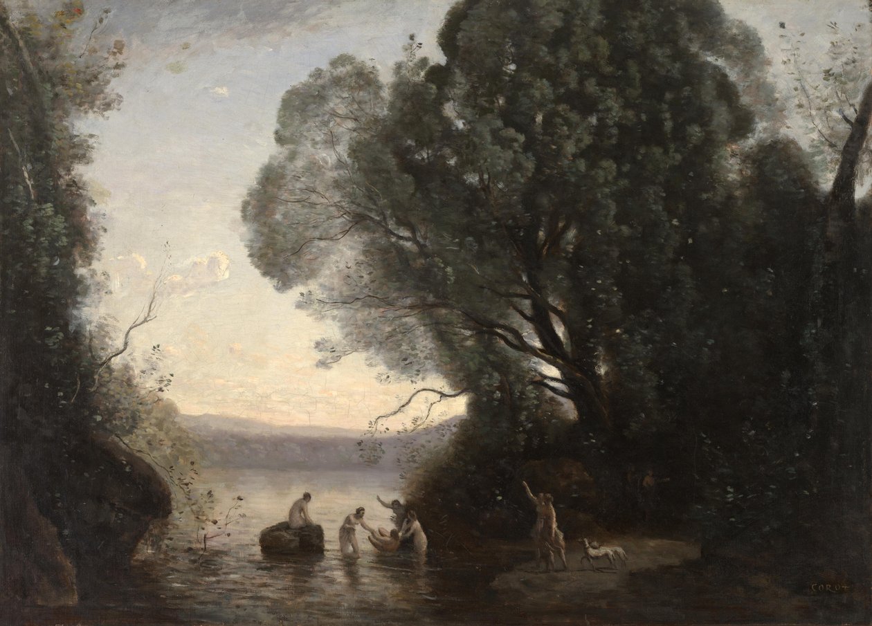 Dianas bad av Jean Baptiste Camille Corot