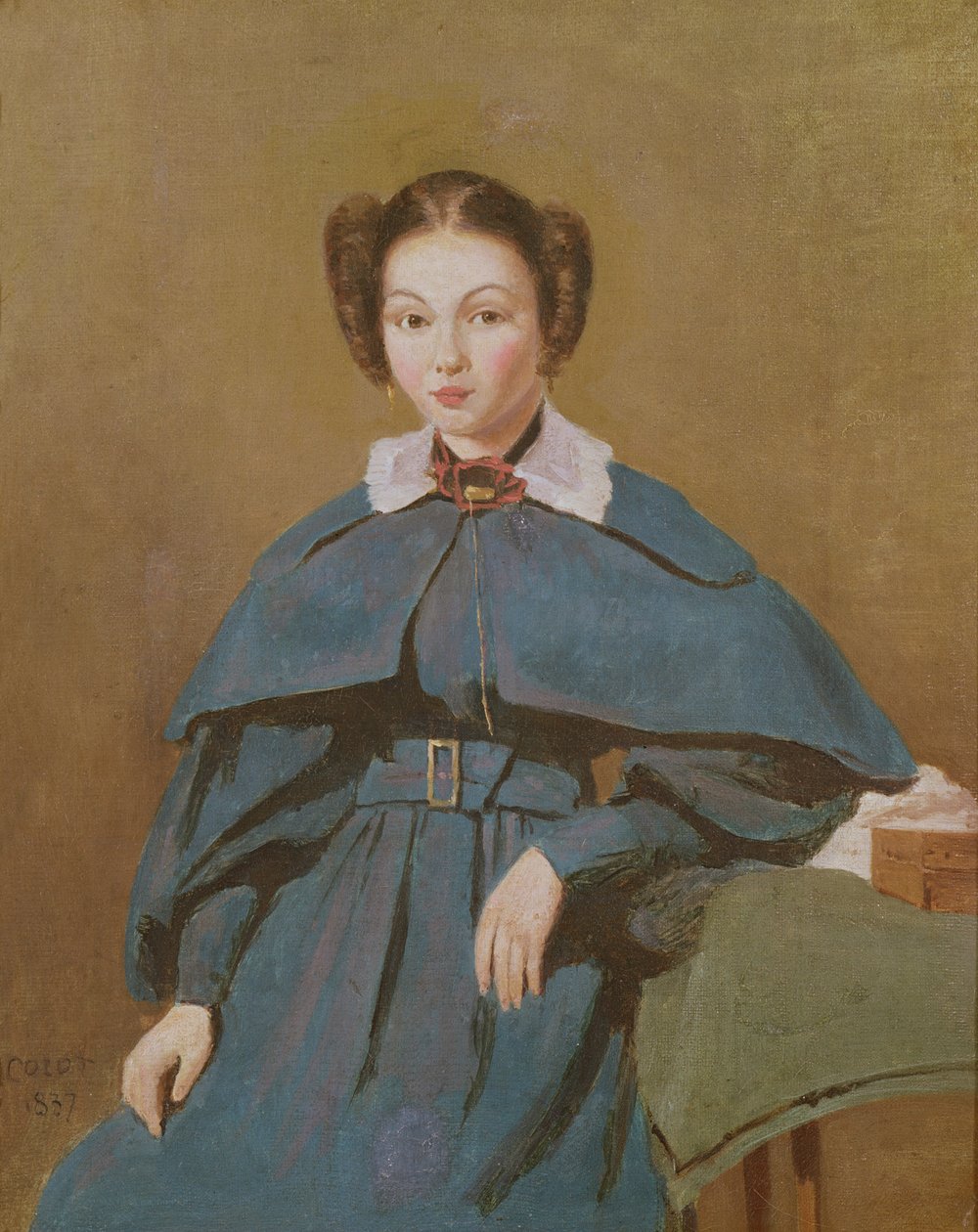 Porträtt av Madame Baudot, konstnärens brorsdotter, 1837 av Jean Baptiste Camille Corot