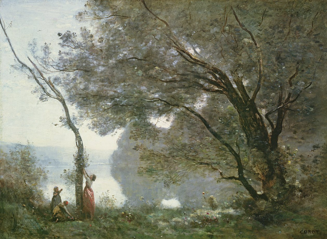 Souvenir från Mortefontaine, 1864 av Jean Baptiste Camille Corot