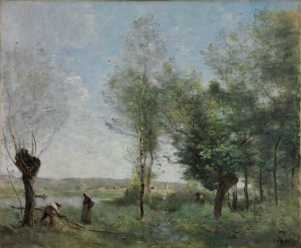 Souvenir från Coubron av Jean Baptiste Camille Corot