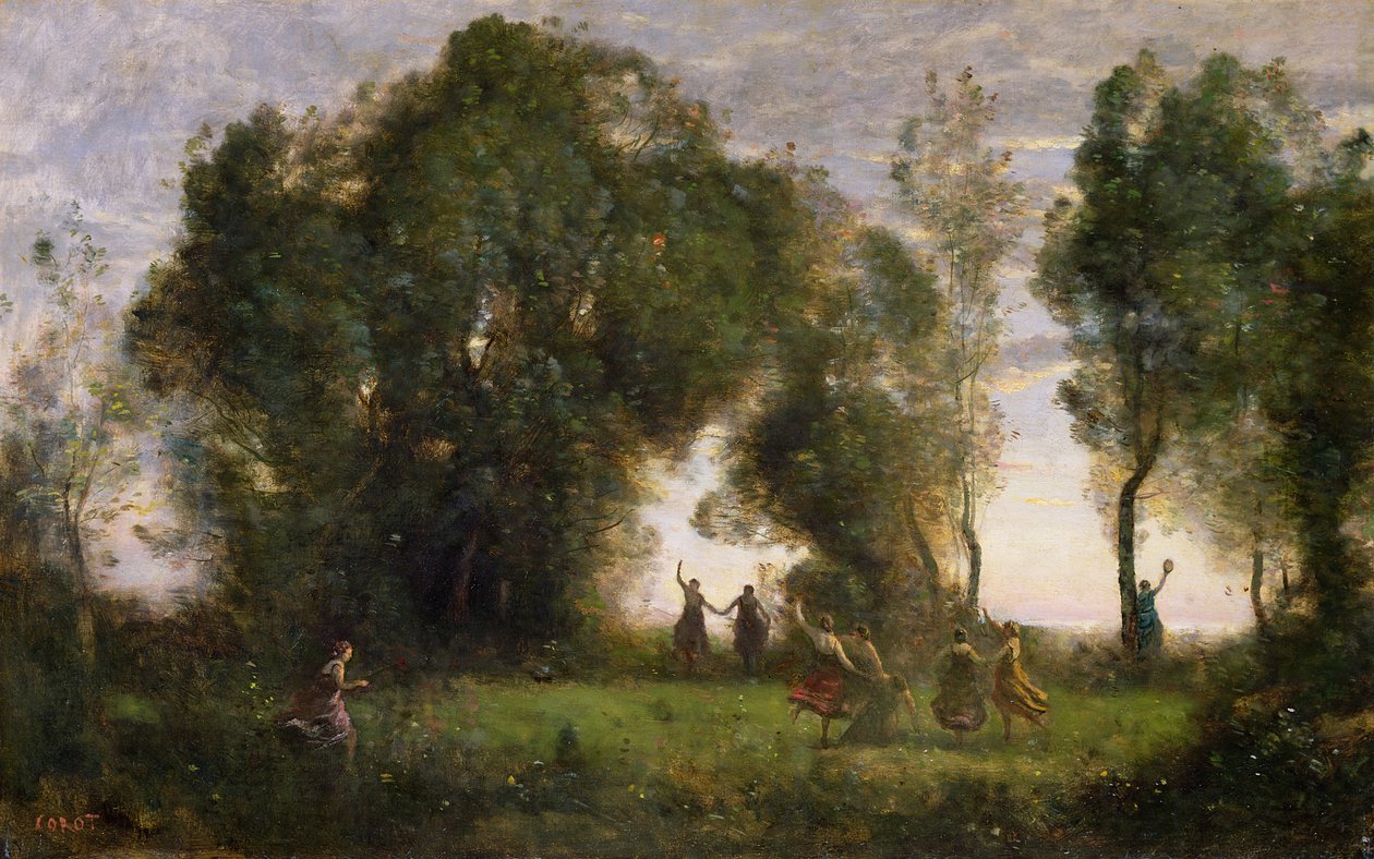 Nymfernas dans av Jean Baptiste Camille Corot