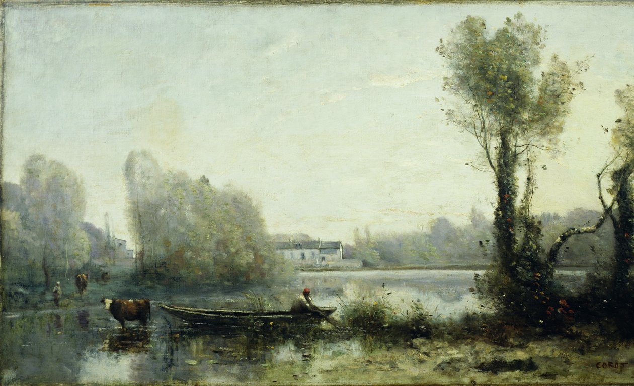 Ville dAvray av Jean Baptiste Camille Corot