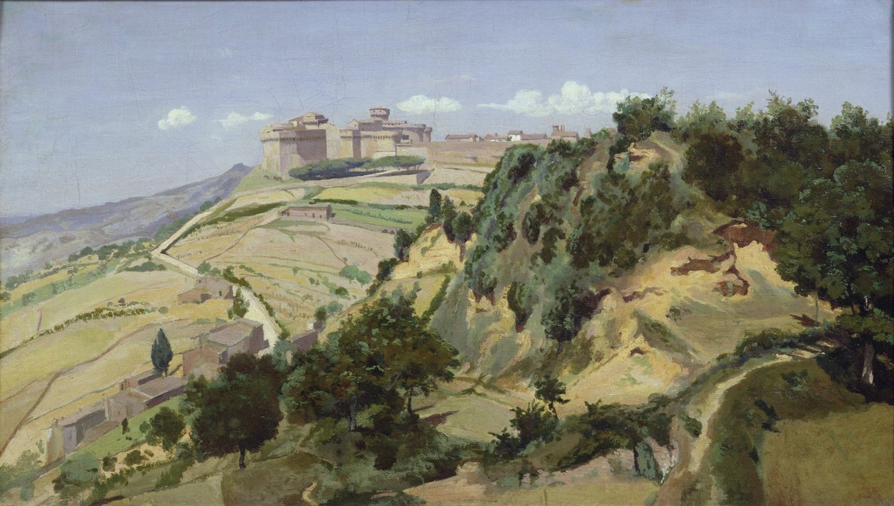 Volterra, 1834 av Jean Baptiste Camille Corot