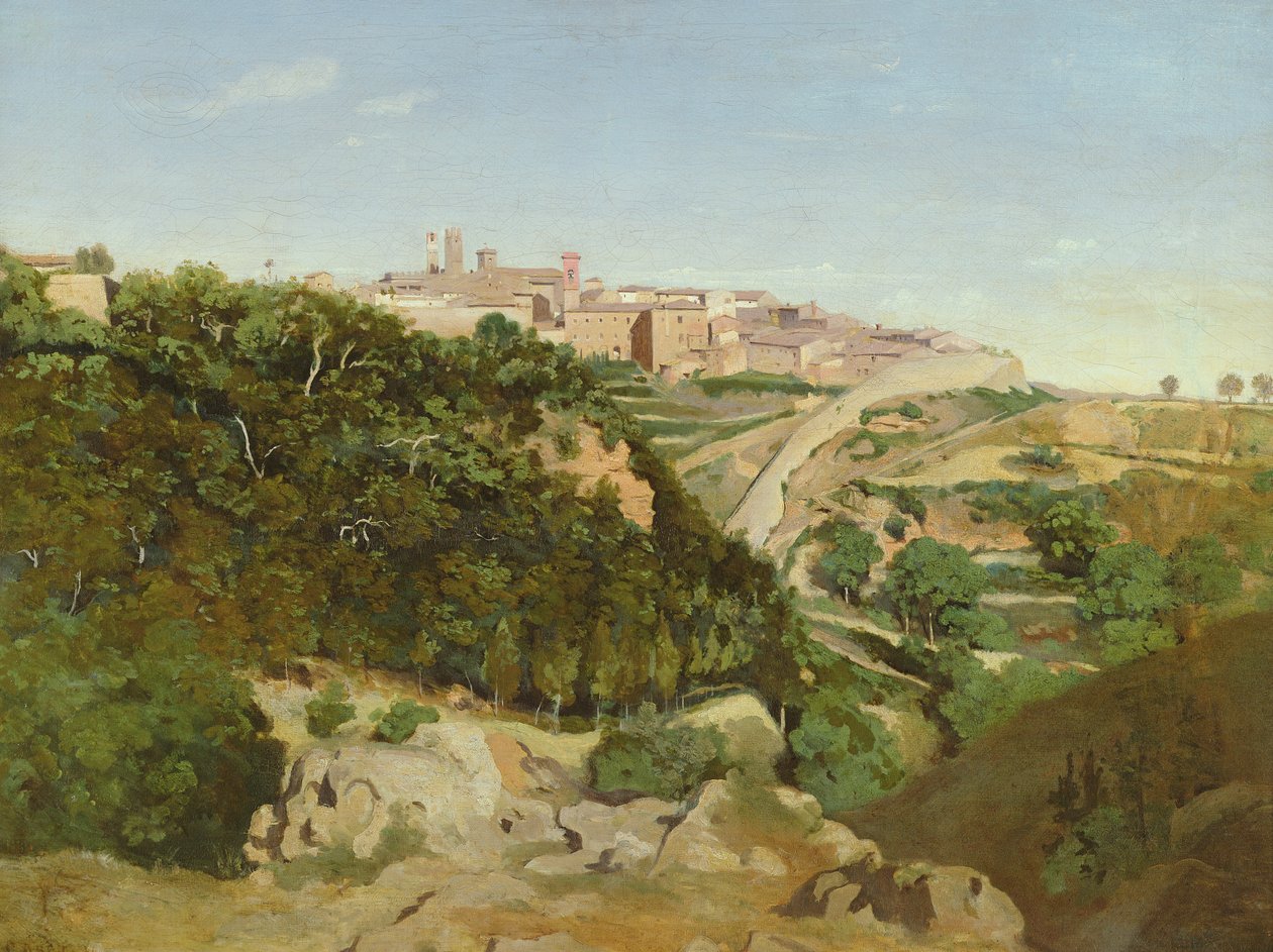 Volterra, 1834 sverige av Jean Baptiste Camille Corot