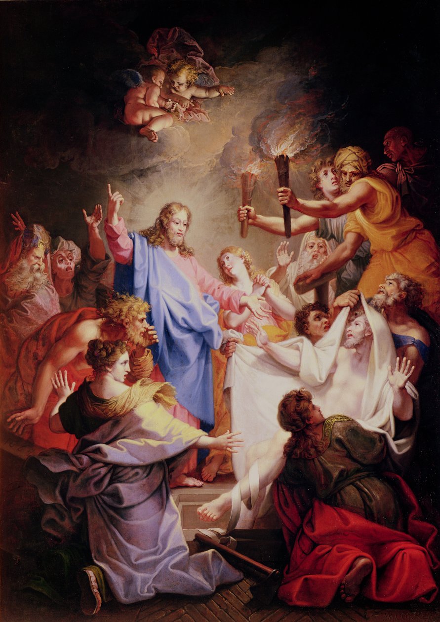 Ufufuo wa Lazaro swed av Jean Baptiste Corneille