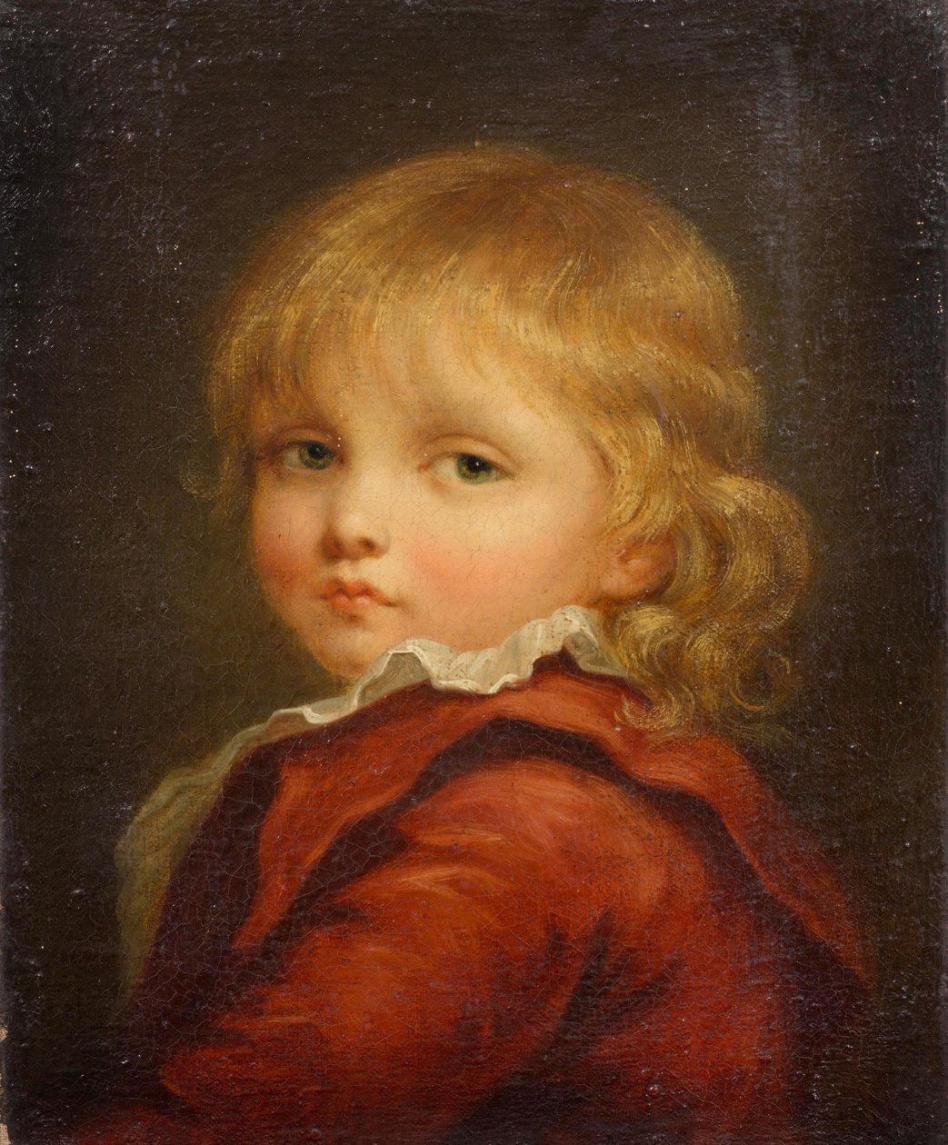 Porträtt av en pojke med en röd kappa av Jean Baptiste Greuze