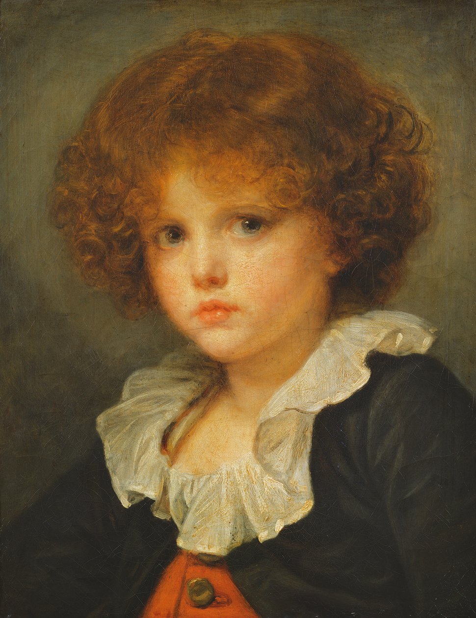 Pojke i röd väst, ca 1775-80 av Jean Baptiste Greuze
