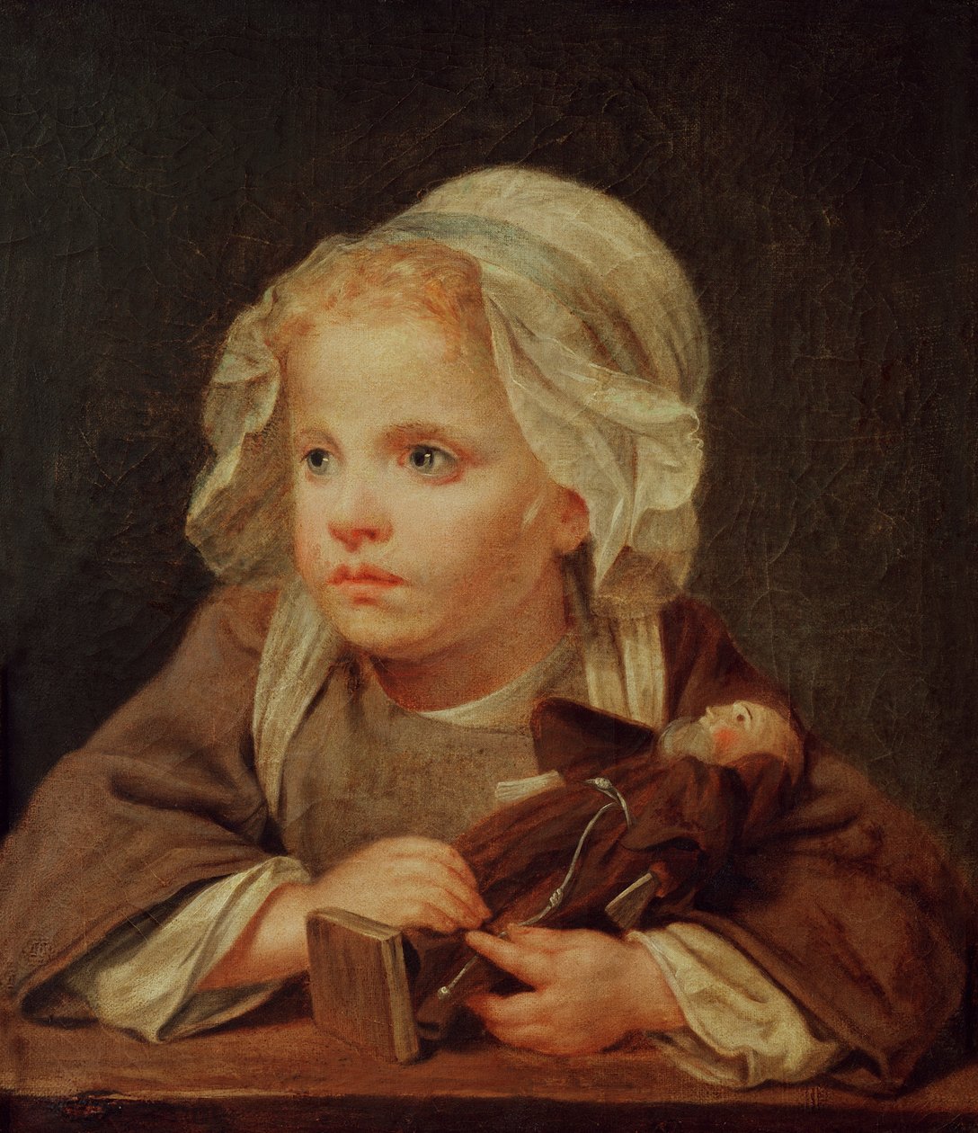 Flicka med en docka av Jean Baptiste Greuze