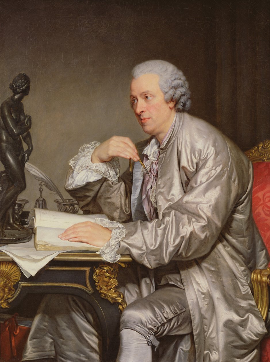 Porträtt av Claude-Henri Watelet (1718-86) 1763-65 av Jean Baptiste Greuze