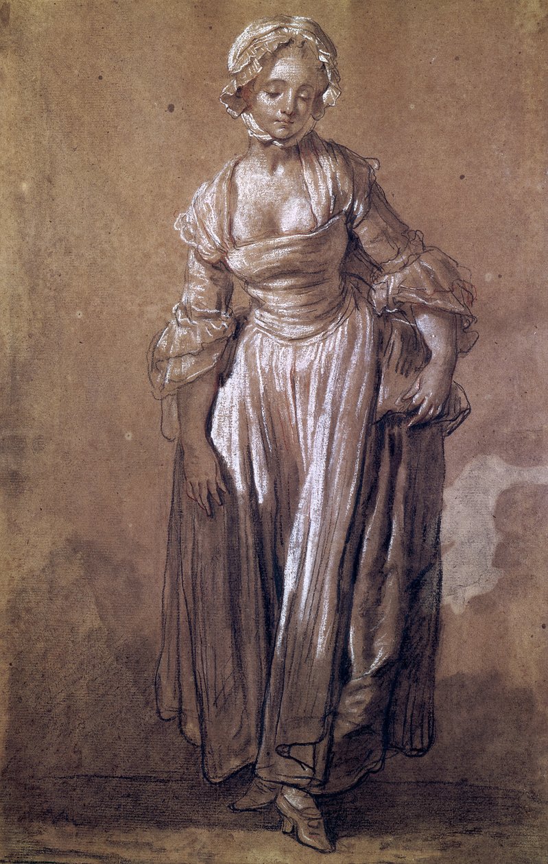 Standing Young Girl, studie för 
