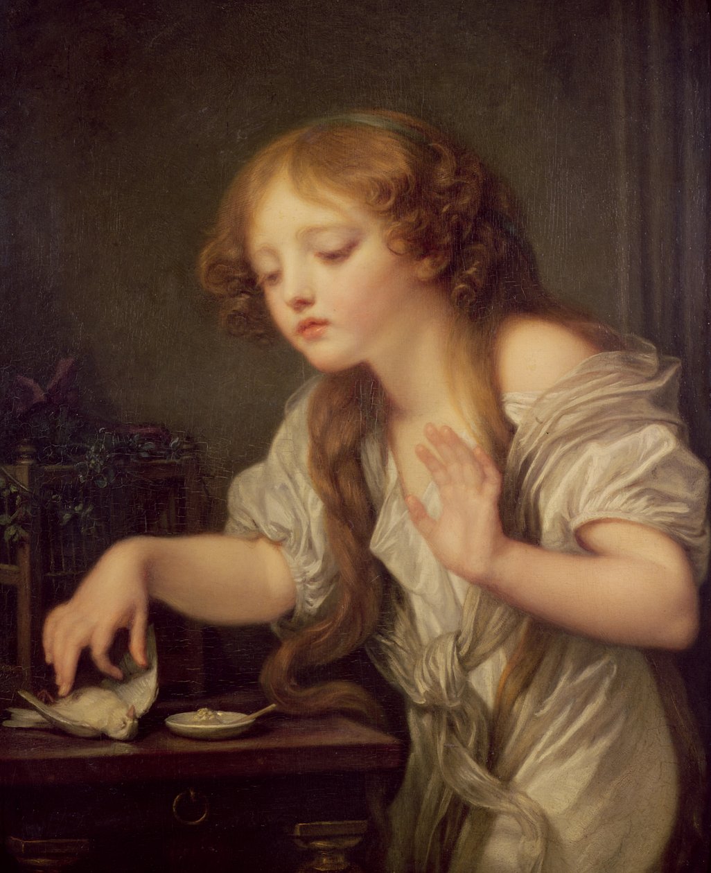 Den döda fågeln av Jean Baptiste Greuze