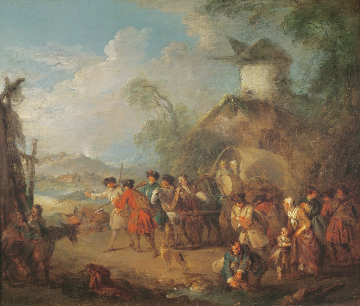 Marscherande trupper av Jean Baptiste Joseph Pater