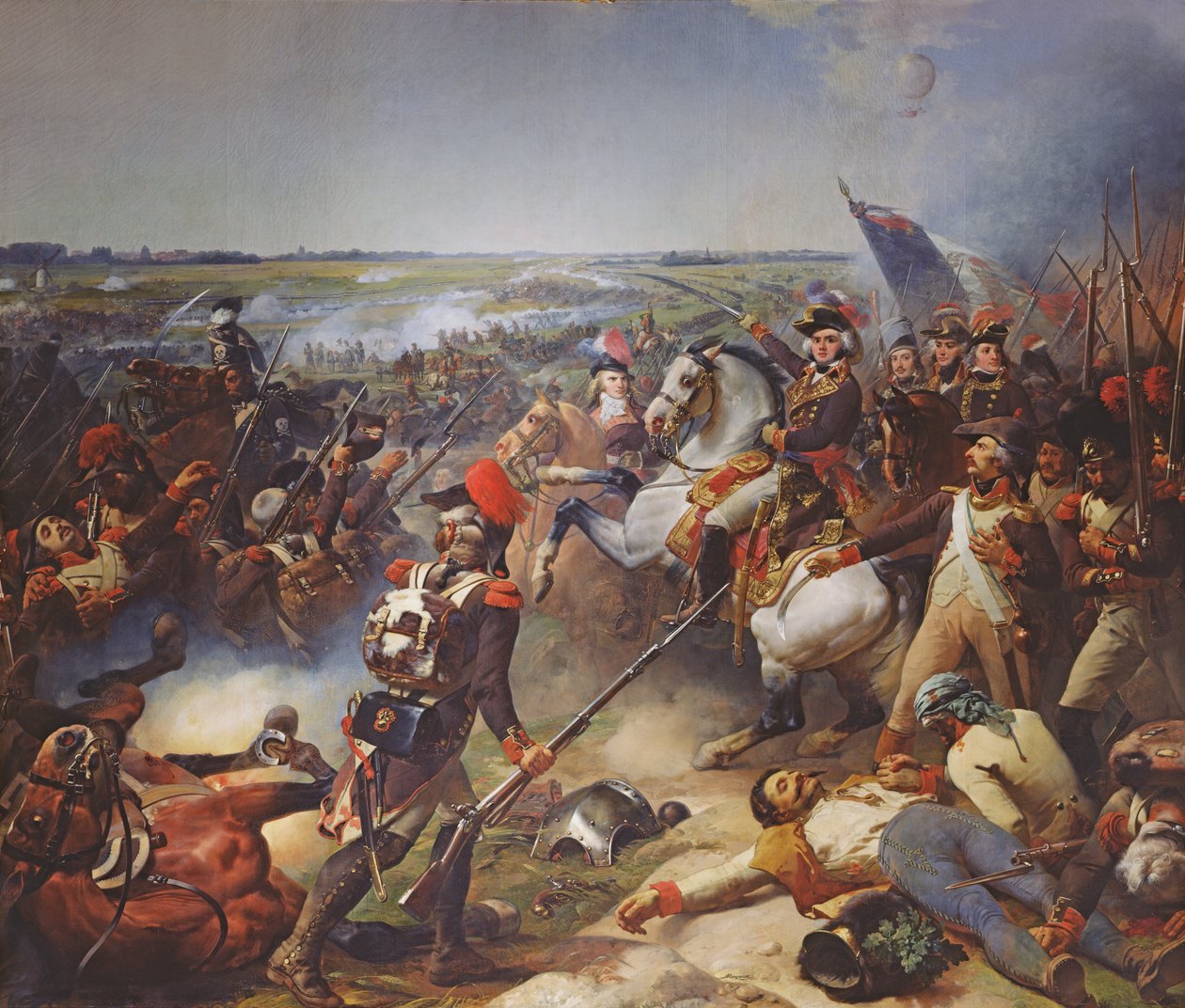 Slaget vid Fleurus, 26 juni 1794, 1837 av Jean Baptiste Mauzaisse