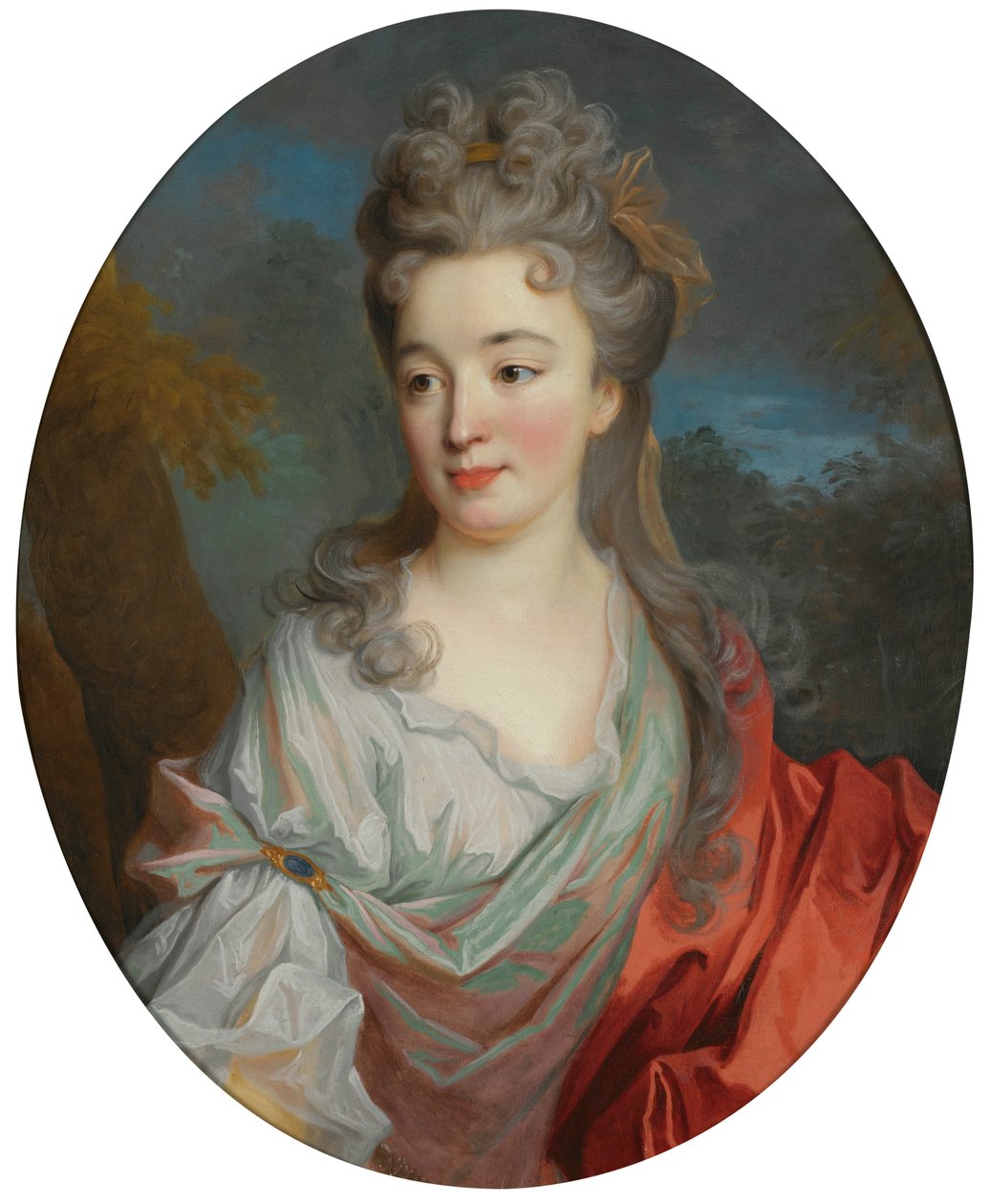 Portrait of a Lady av Jean Baptiste Oudry