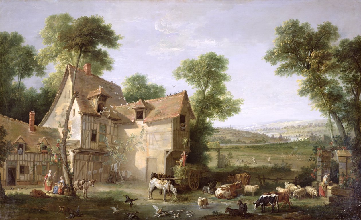 Gården, 1750 av Jean Baptiste Oudry